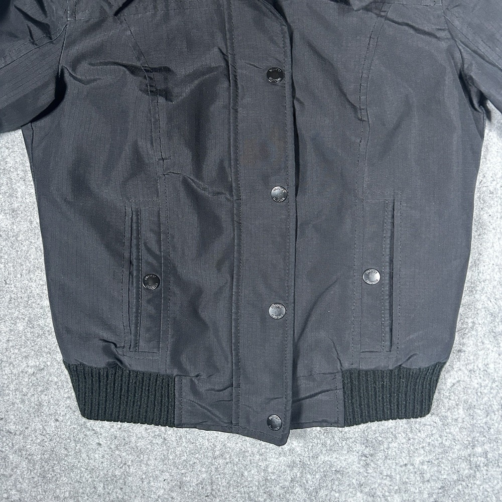 Hollister Jacket Womens Size xxs Black All Weather Hooded Sherpa Lined Y2k‎ - Picture 11 of 14